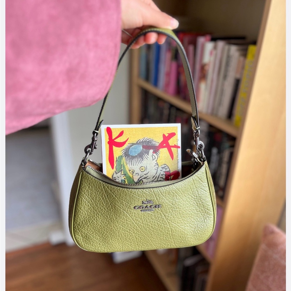 Coach Teri Olive Green Hobo Shoulder Crossbody Bag Like New CJ517 - Picture 15 of 16